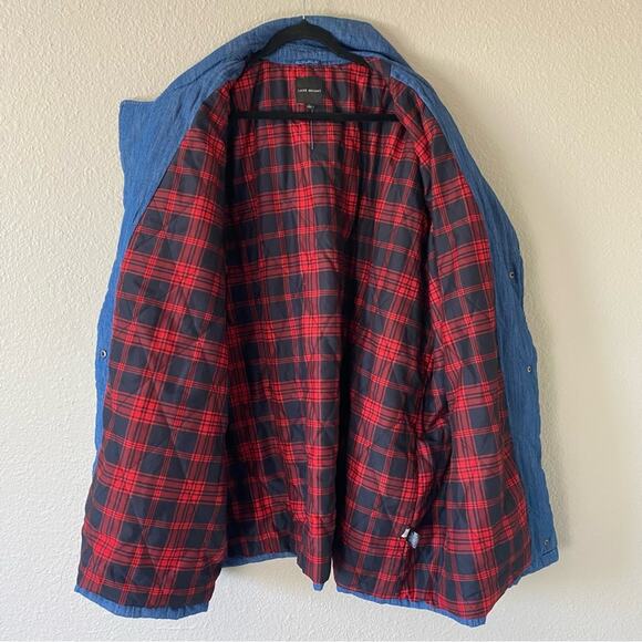 Lane Bryant Quilted Denim Textured Jacket Plus Size 24 - Picture 8 of 8